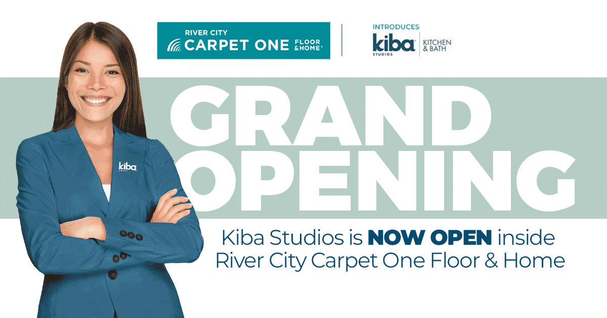 kids playing on newly installed Carpet One vinyl flooring in playroom